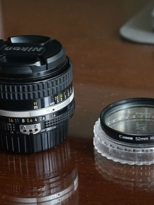 Nikon 50mm f1.4 AI-s lens used with Canon filter