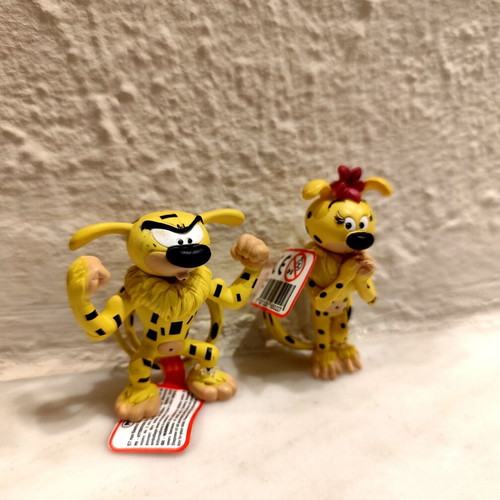Marsupilami and Marsupilamina figures Plastoy new collectible set