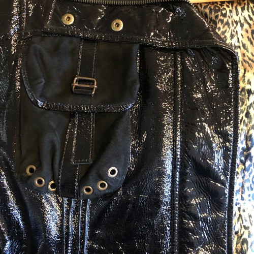 Unisex Guy Laroche leather jacket black, like new, size M