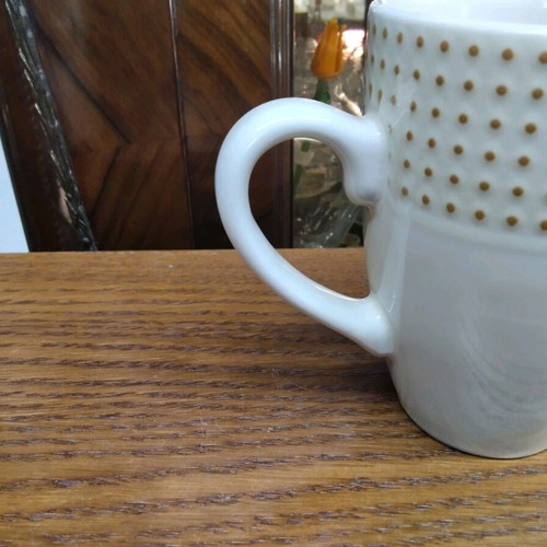 Ceramic mug with dots new 11x5x8