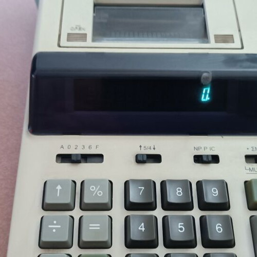 YEMCO 1202 office calculator used with printer