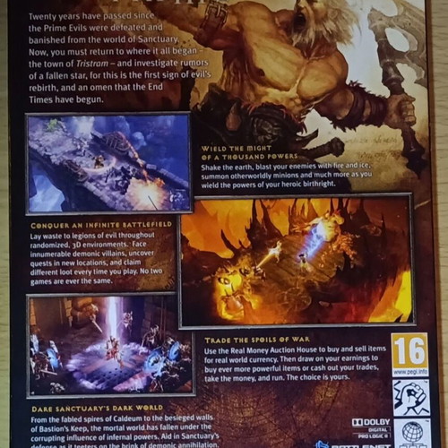 Diablo 3 for PC like new with case