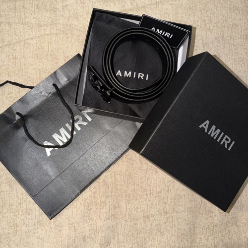 Amiri men's belt black, new, size 120