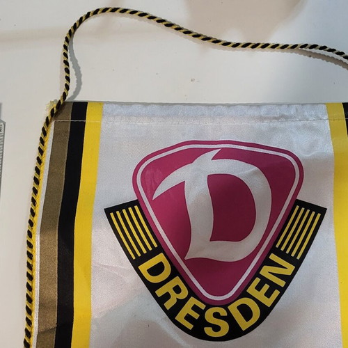 Dynamo Dresden pennant used, authentic, 1980s/90s
