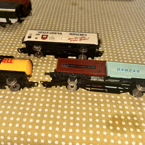 Vintage H0 Model Train Wagons Set of 5 used