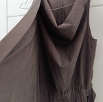 Sisley brown jumpsuit with back zipper