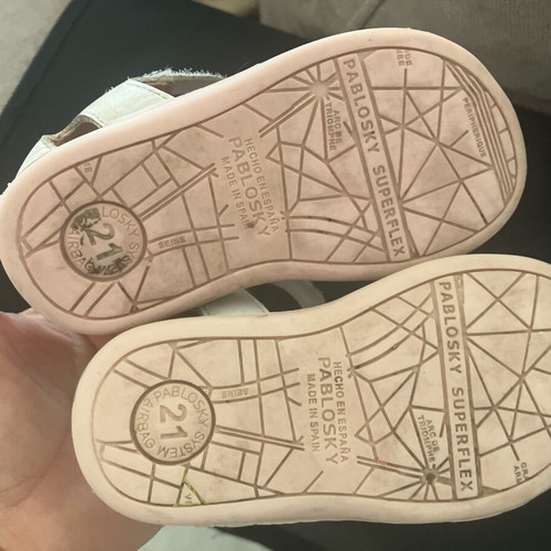 Pablosky StepEasy children's sandals size 21 white anatomical like new