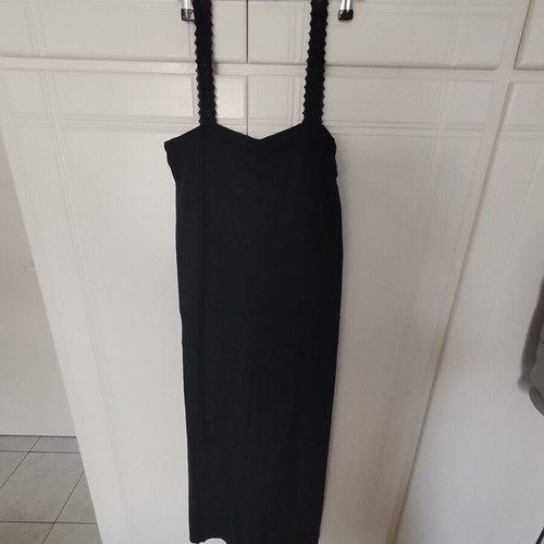 Rinascimento black dress with lace straps like new, medium to large