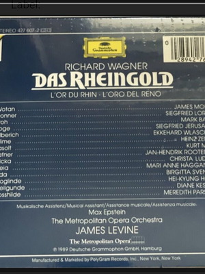 Richard Wagner Das Rheingold 3 x Vinyl LP box set mint, classical