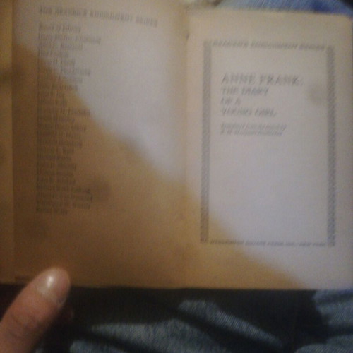Anne Frank The Diary Of A Young Girl used book