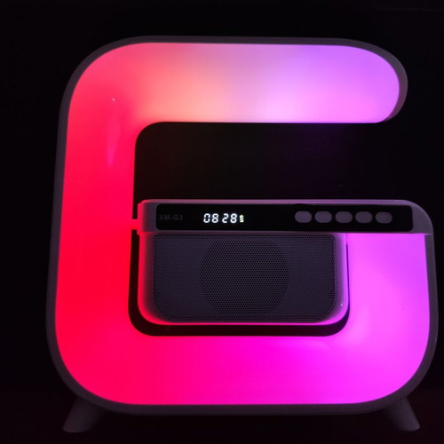Bluetooth Speaker XM-G3 new with alarm clock, wireless charging and RGB LED