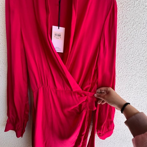 Forever Young wrap dress fuchsia new, size M
