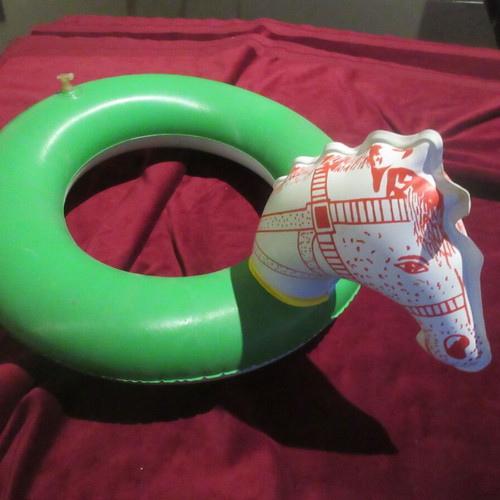 Sea float horse children's plastic new 70s