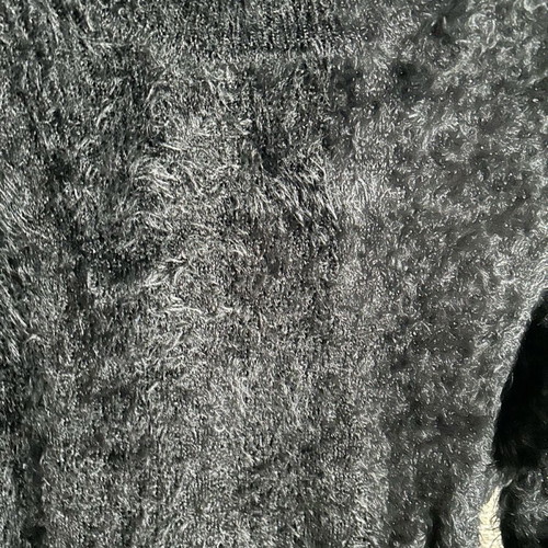 Fluffy turtleneck sweater new, black, very stretchy
