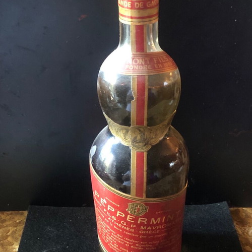 Bottle Authentic Vintage Liquer Peppermint 1960s New