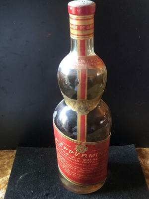 Bottle Authentic Vintage Liquer Peppermint 1960s New