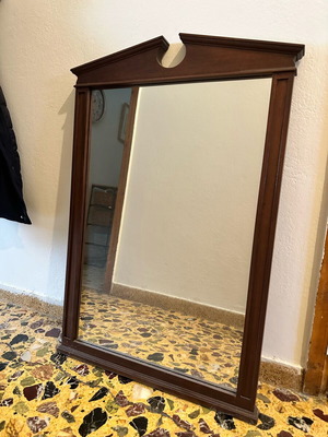 Wall mirror used, wooden frame, neoclassical design