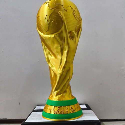 FIFA World Cup Trophy 3D Printed, Original Size 37 cm