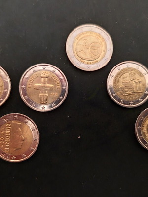 Coin collection used, set of 7, pack No7