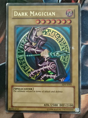 Dark Magician SDY κάρτα Yu-Gi-Oh! μεταχειρισμένη, damaged