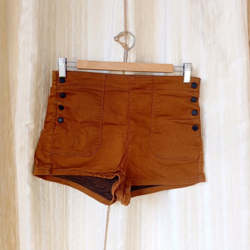 Pull & Bear high-waist shorts size L 40 12 like new, brown