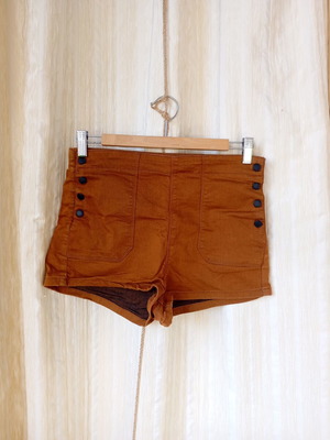 Pull & Bear high-waist shorts size L 40 12 like new, brown