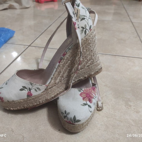 The Workshop women's summer platform espadrilles used, size 39