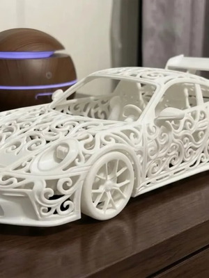 Porsche toy car new, 16 cm decorative model