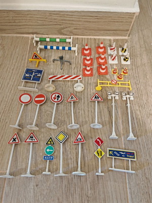 Road Traffic Signs set used for toy collections
