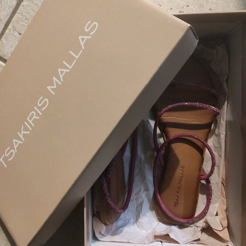 Tsakiris Mallas sandals like new, size 40, pink and silver