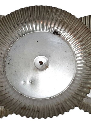 Vintage aluminum round baking pans set of 3 used, 21 cm