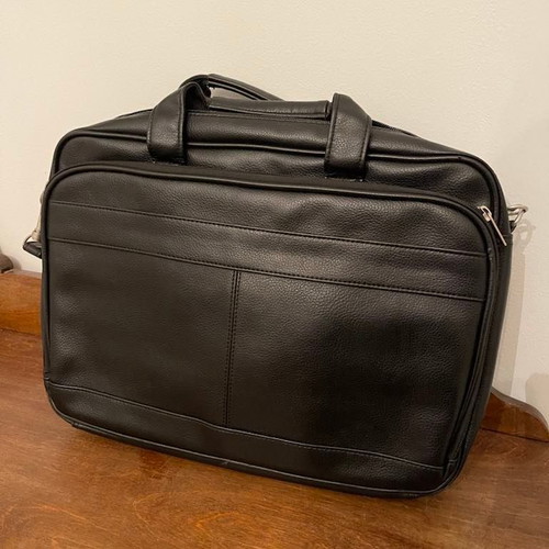 Leather bag black like new
