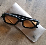Meller sunglasses like new with yellow lens and black frame