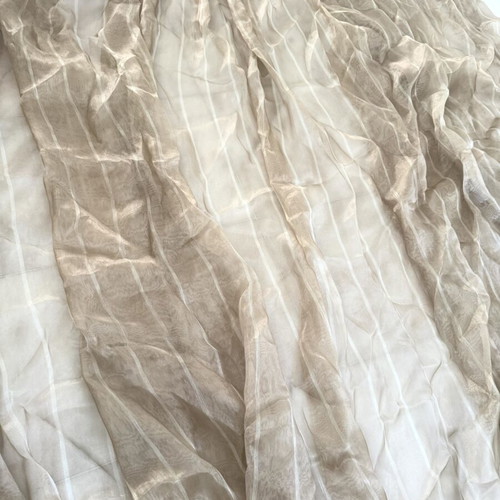 Curtains set of 3 gold beige, like new, large size 2.73x3m
