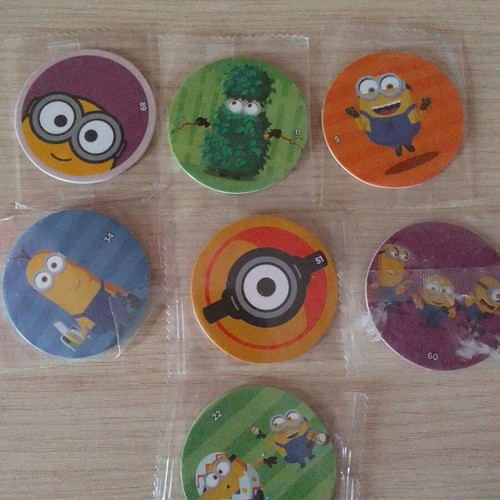 Minions Chipicao caps new, pack of 7 in original packaging
