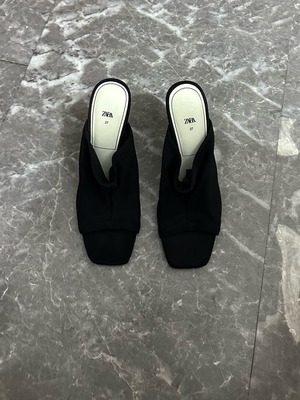 Zara mule black used size 37