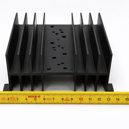 Aluminum Heat Sink Black Anodized used for Power Transistors