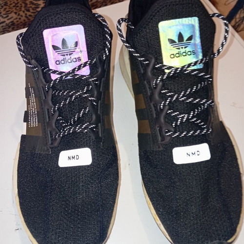 Adidas NMD R1 sneakers size 46.5 used, black fabric