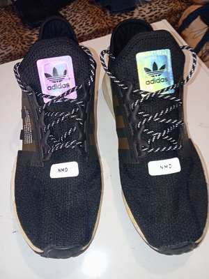Adidas NMD R1 sneakers size 46.5 used, black fabric
