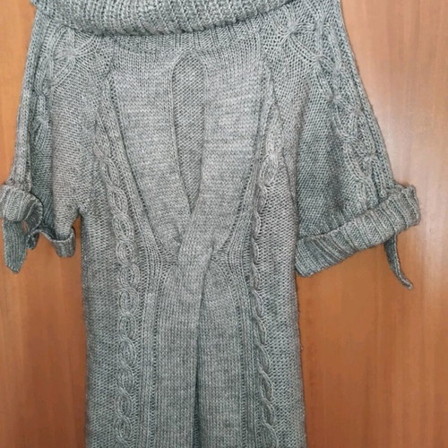 Sweater dress brown like new, size L