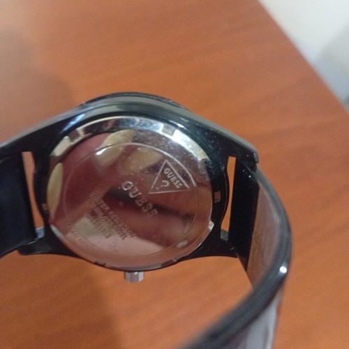Guess wristwatch, black and white, women's