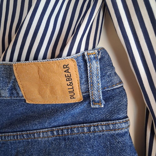 Wide high-waisted jeans Pull & Bear like new, size M
