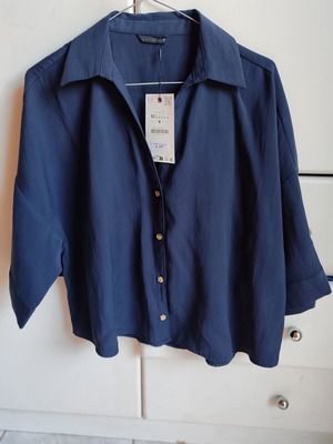 Πουκάμισο Zara medium καινούριο, μπλε
