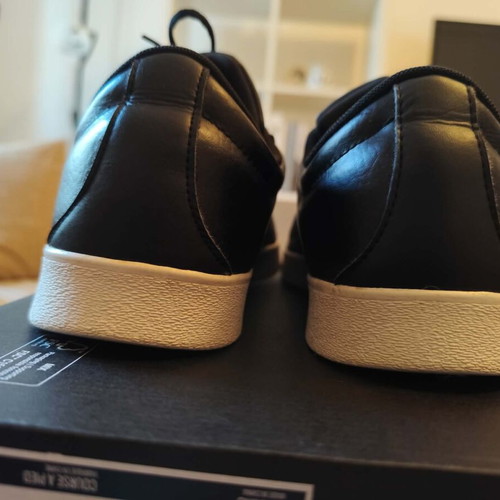 Adidas VL Court men's leather shoes like new, size 46, black
