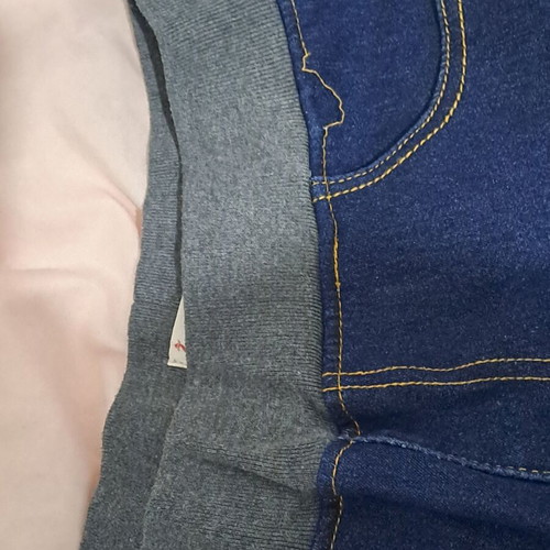 Women's elastic cotton jeans Large blue like new