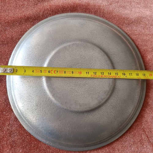 Vintage pewter soup tureen and tray from France like new