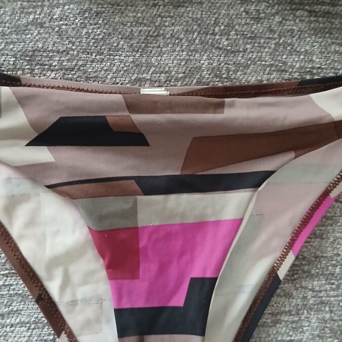 Bikini set, size S, grey and pink