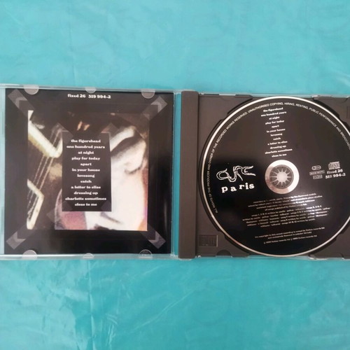The Cure Paris CD like new, electronic rock