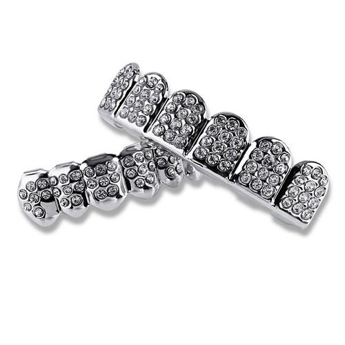 Grillz Silver Bling Bling new hip-hop set
