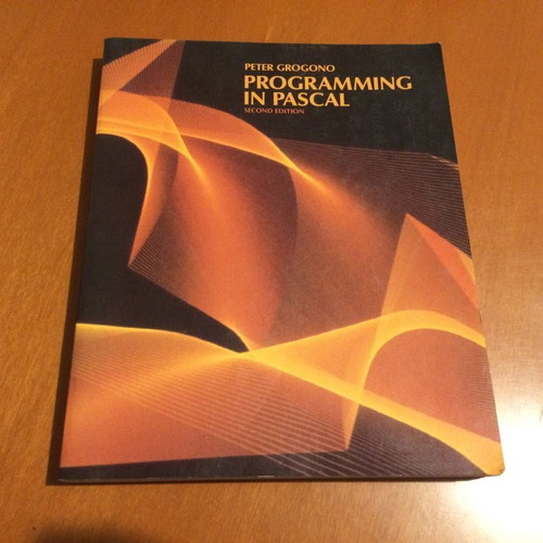 Programming in Pascal book used, 1984, Peter Grogono